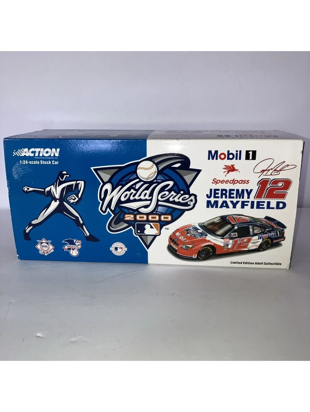VTG 2000 Jeremy Mayfield Mobil 1 MLB World Series 1/24 Action NASCAR Diecast NEW